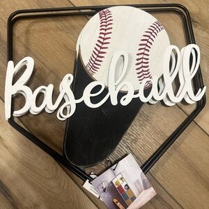 Baseball Home Plate Wall Decor